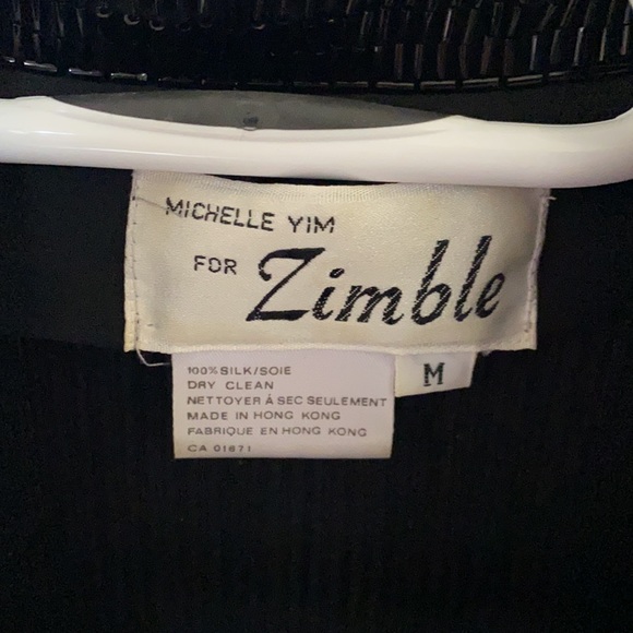 Black Beaded Silk Jacket - Picture 3 of 3